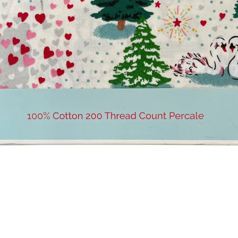 Cath Kidston London Shine Bright Christmas Holiday Standard Pillowcase Set NEW